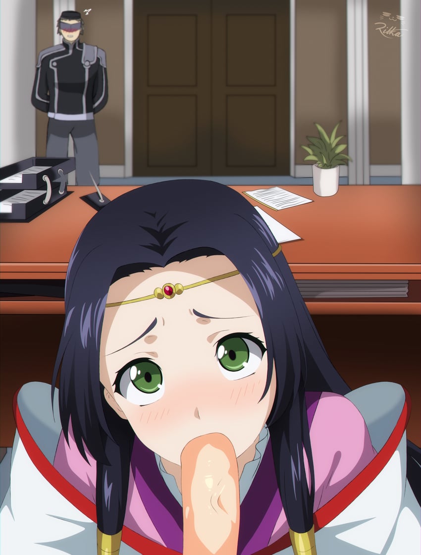 sumeragi kaguya (code geass) drawn by rikka_(rikkaarts)