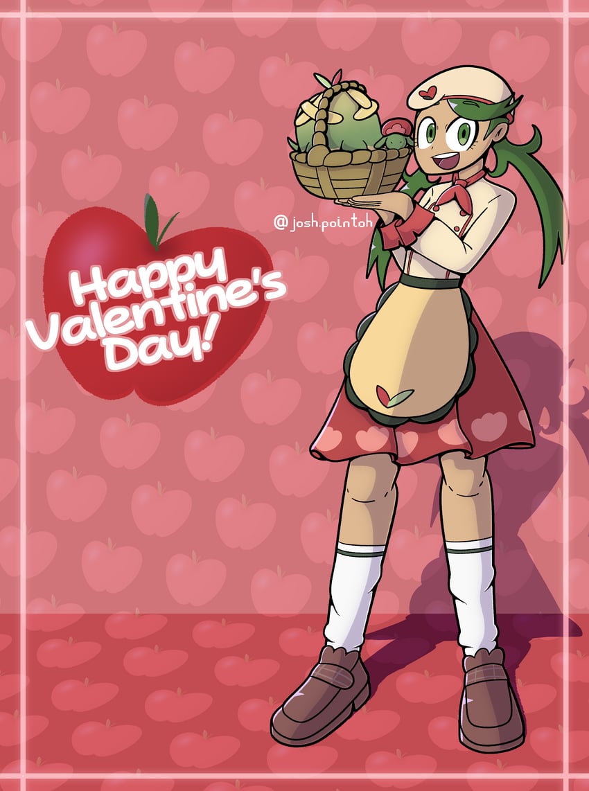 appletun and mallow (pokemon and 1 more) drawn by josh.pointoh
