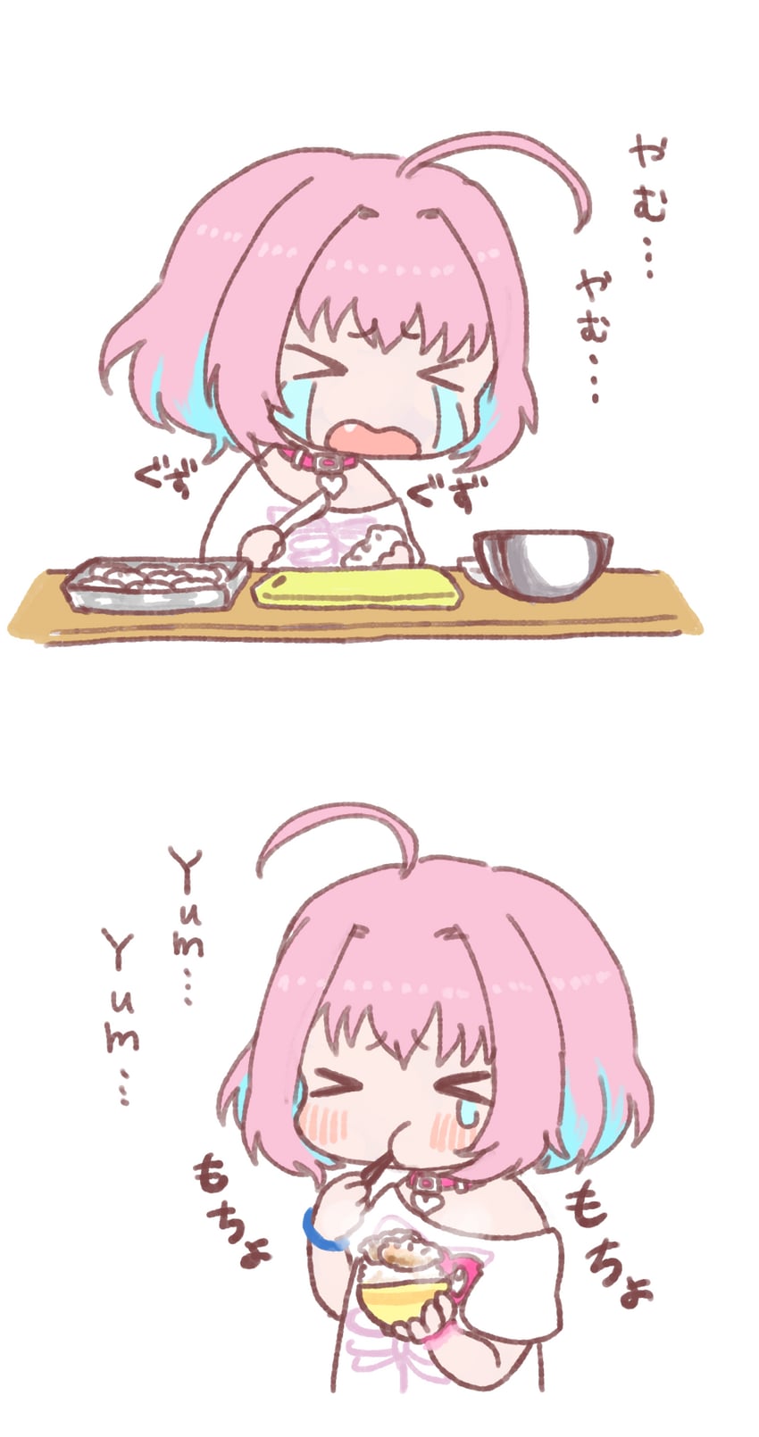 yumemi riamu (idolmaster and 1 more) drawn by tomo_(aimaruroi)