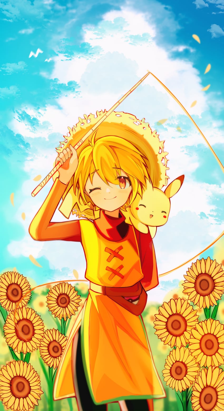 pikachu, yellow, and pika (pokemon and 1 more) drawn by noroi_(noroi_03)