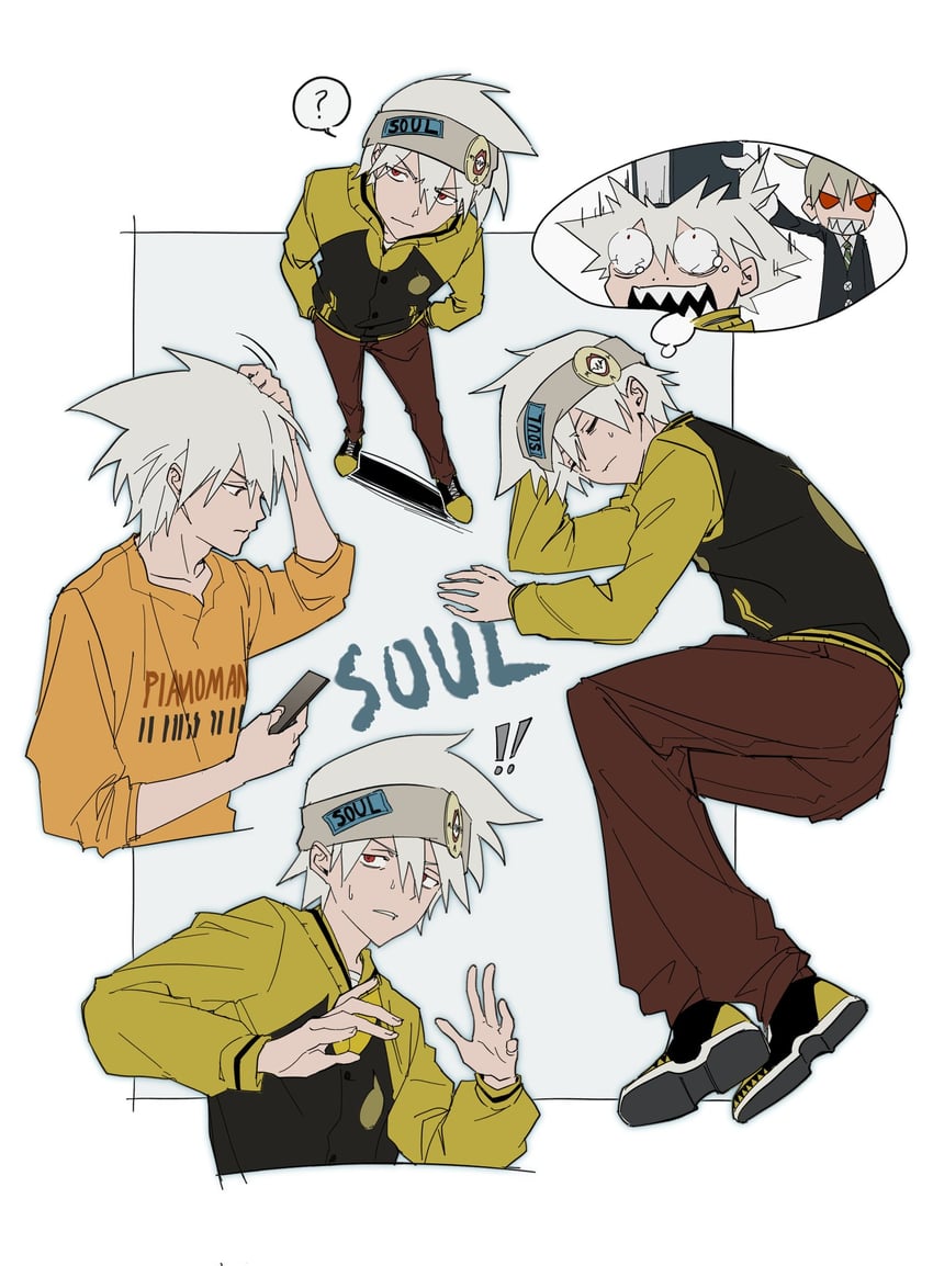 maka albarn and soul evans (soul eater) drawn by cgvske1003