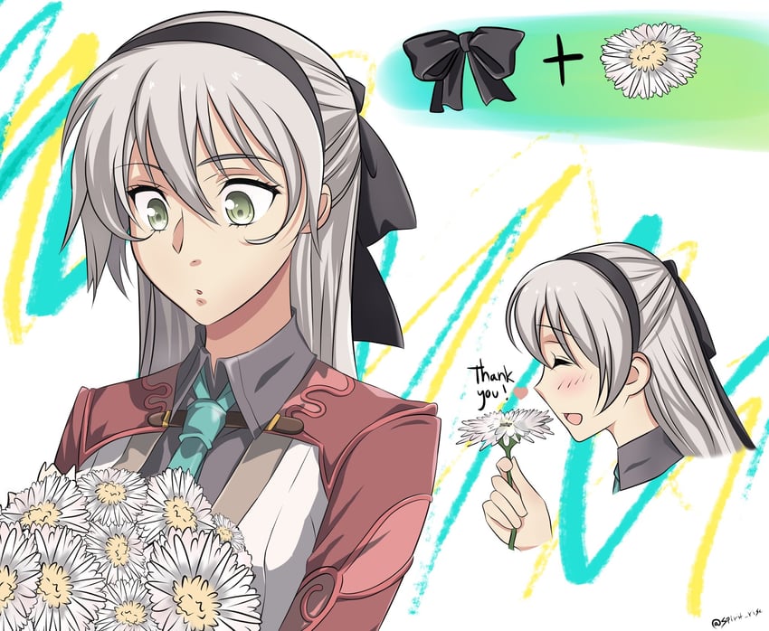 elie macdowell (eiyuu densetsu and 2 more) drawn by spirit_rise