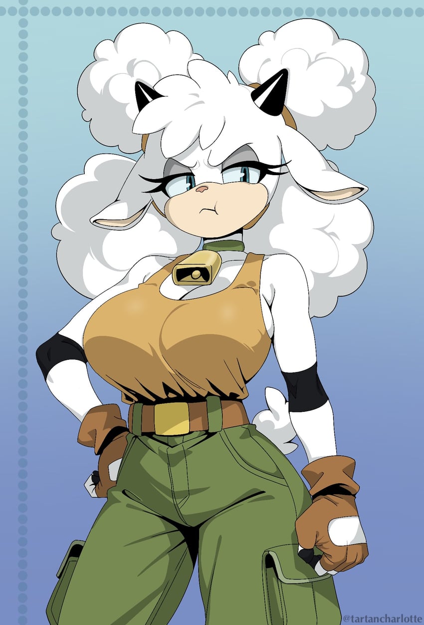 lanolin the sheep (sonic and 1 more) drawn by tartancharlotte