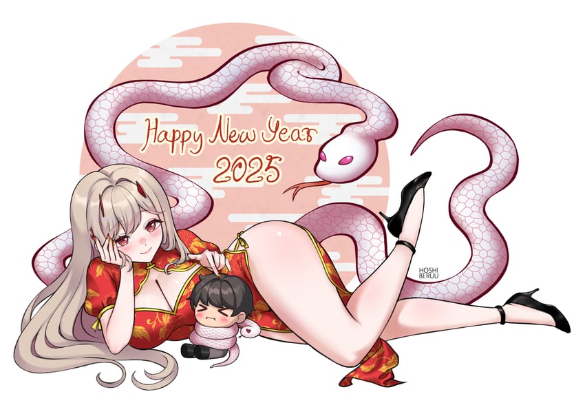 commander and viper (goddess of victory: nikke) drawn by hoshiberuu