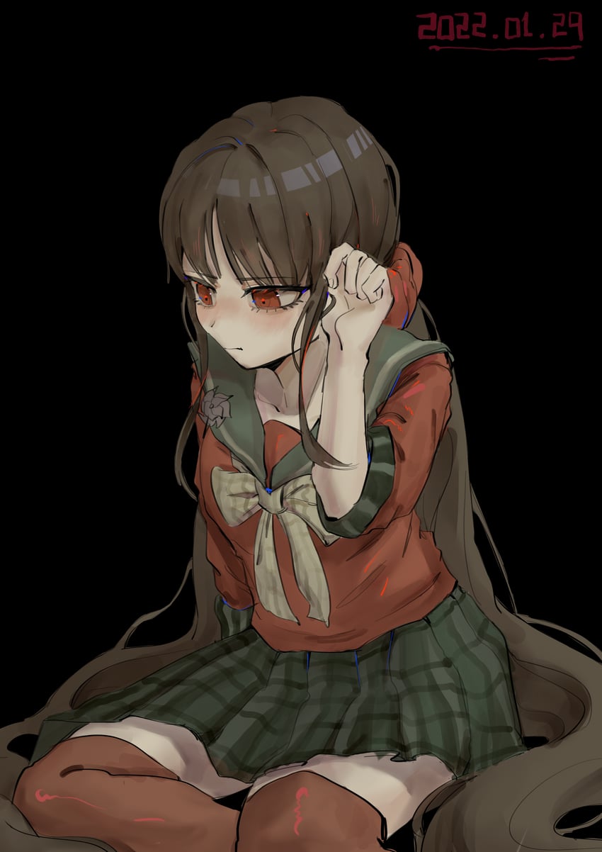 harukawa maki (danganronpa and 1 more) drawn by wuwuwu_shagou