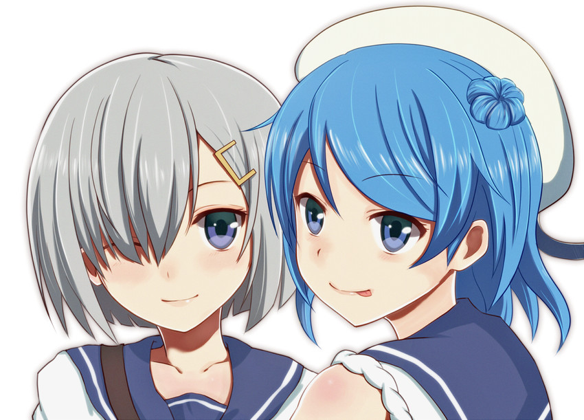 hamakaze and urakaze (kantai collection) drawn by puuton_(pu_ton)