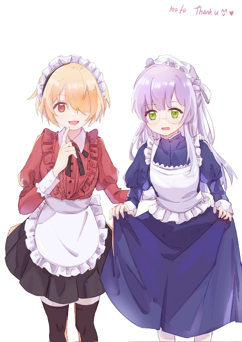 kayamori ruka and izumi yuki (heaven burns red) drawn by shuangli