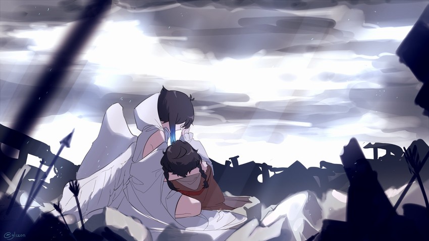 venti and nameless bard (genshin impact and 1 more) drawn by ylceon