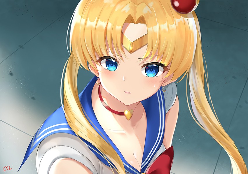 tsukino usagi and sailor moon (bishoujo senshi sailor moon and 1 more) drawn by cyicheng