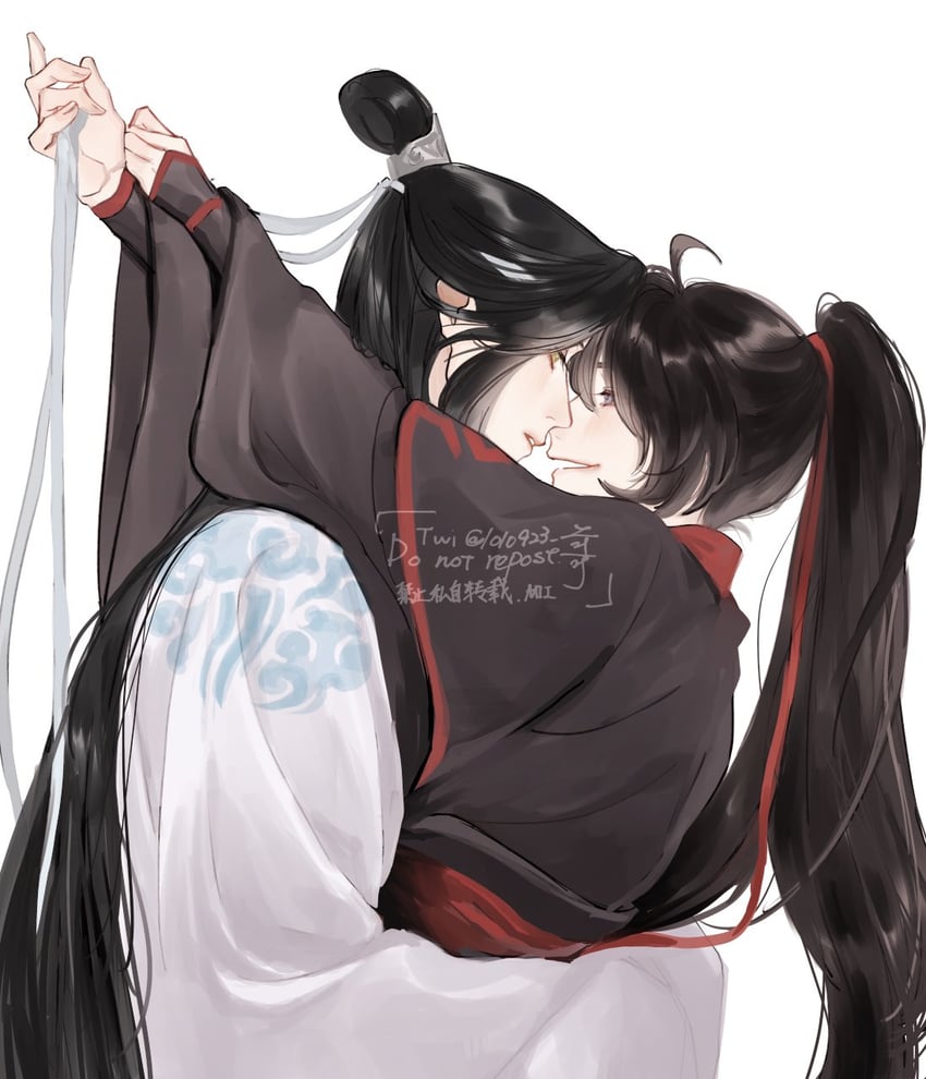 wei wuxian and lan wangji (modao zushi) drawn by 1010923