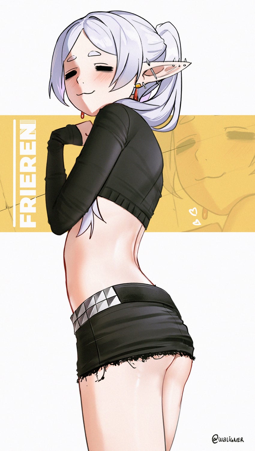 frieren (sousou no frieren) drawn by waligner