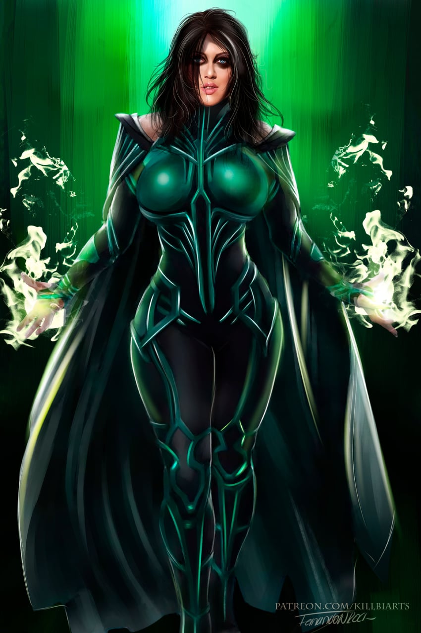 hela (marvel and 2 more) drawn by killbiro