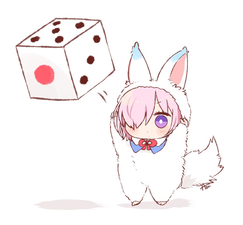 mash kyrielight and fou (fate and 1 more) drawn by azu_(kirara310)