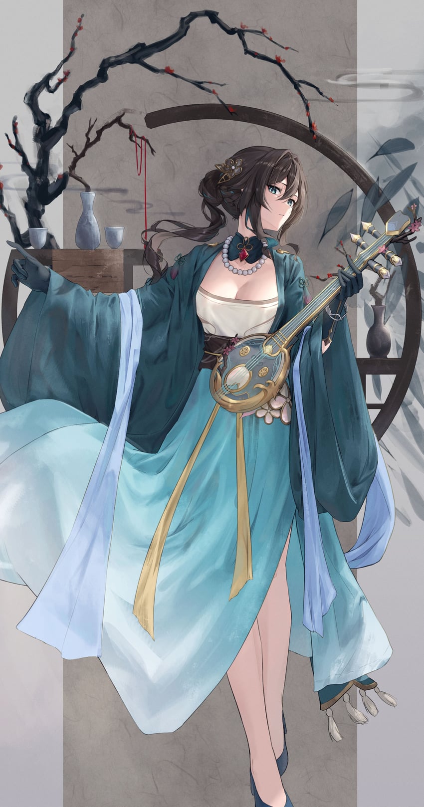 ruan mei (honkai and 1 more) drawn by sasa_(sasa_ekakiman)