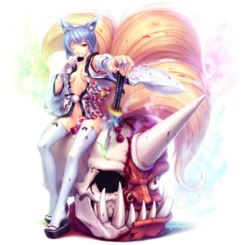 original drawn by icqoo and sayori_(neko_works)