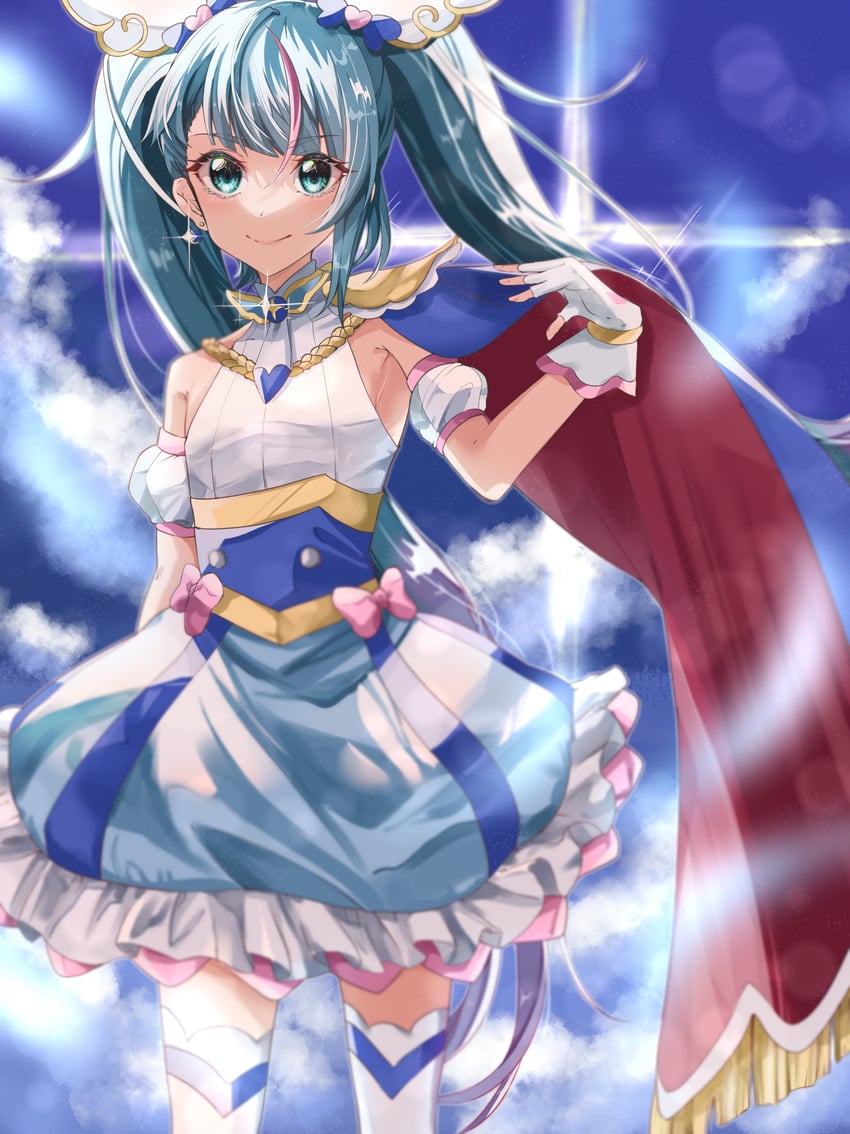 sora harewataru and cure sky (precure and 1 more) drawn by tyokon-gohan