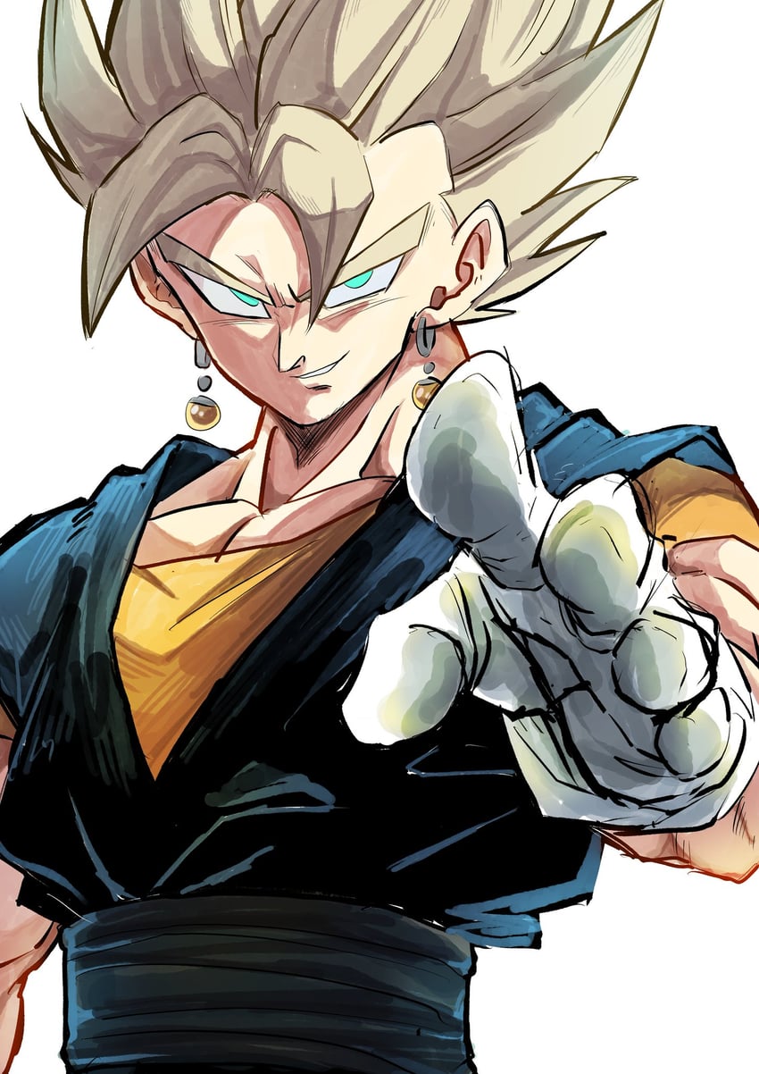 vegetto (dragon ball and 1 more) drawn by 9302w_(user_wjpg8475)