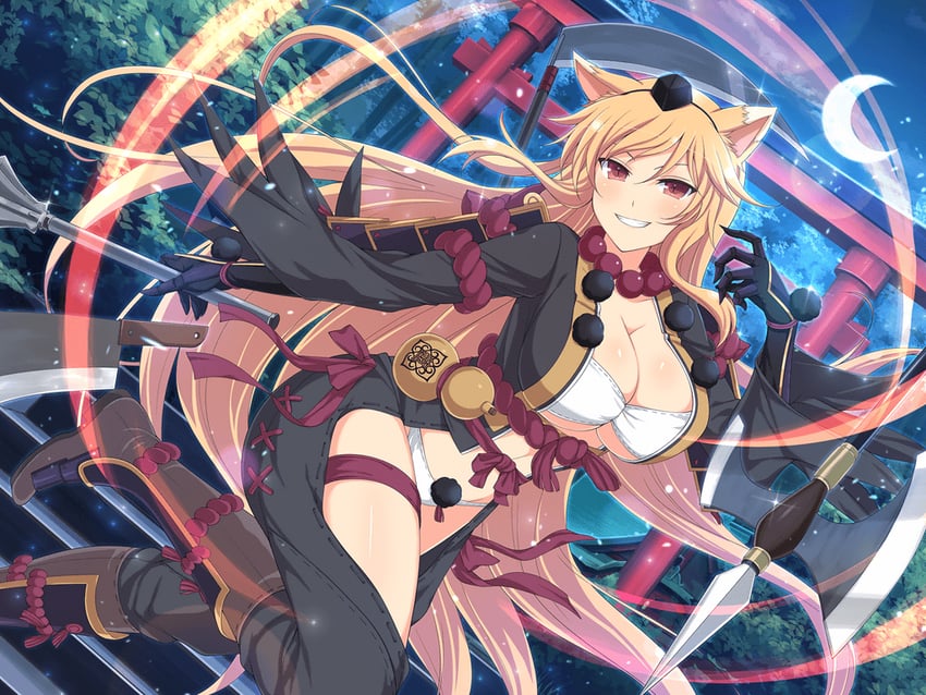 kumi (senran kagura and 2 more) drawn by yaegashi_nan