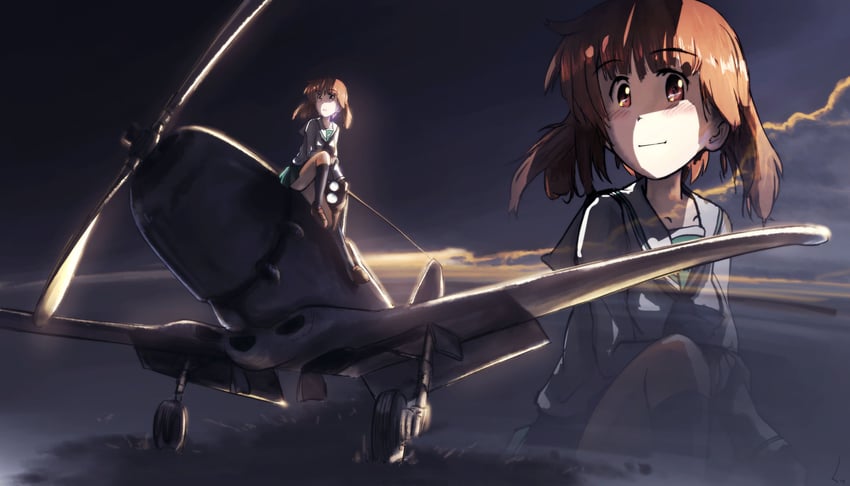 nishizumi miho (girls und panzer) drawn by torise_kai