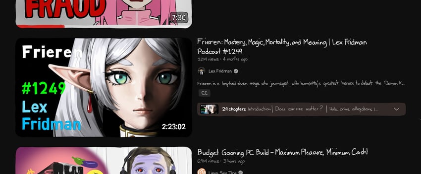 gotoh hitori, frieren, and linus sebastian (bocchi the rock! and 3 more) drawn by carlo_montie