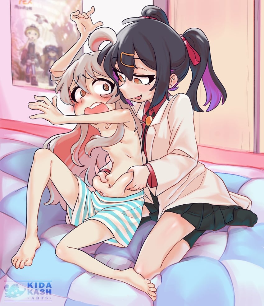 oyama mahiro, oyama mihari, reg, riko, and meinya (onii-chan wa oshimai! and 1 more) drawn by kidakash