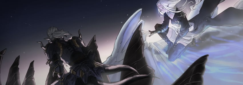 dragoon, estinien varlineau, and ysayle dangoulain (final fantasy and 1 more) drawn by sona_(mmediocreman)