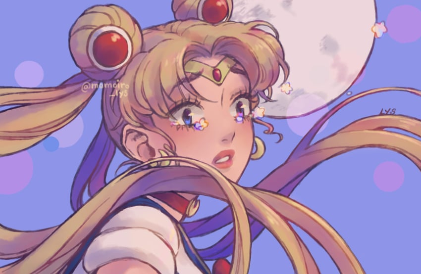 tsukino usagi and sailor moon (bishoujo senshi sailor moon) drawn by momoiro_lys
