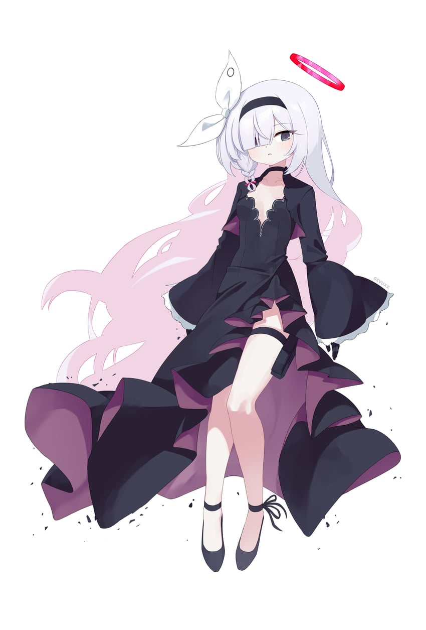 shiroko, plana, and shiroko terror (blue archive) drawn by gevuxx