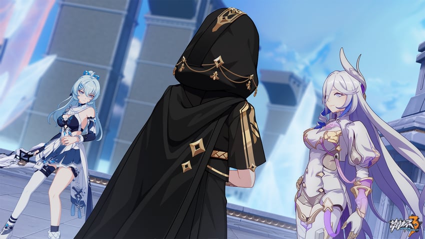 misteln schariac, shigure kira, and sage of the high tower (honkai and 1 more)
