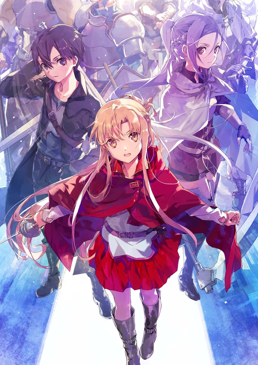 asuna, kirito, mito, agil, and diabel (sword art online and 1 more) drawn by bunbun
