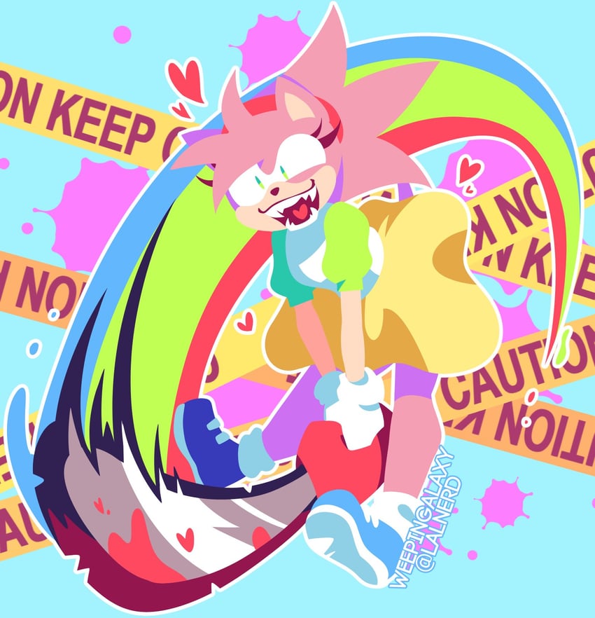 rosy the rascal (sonic and 3 more) drawn by lalnerd