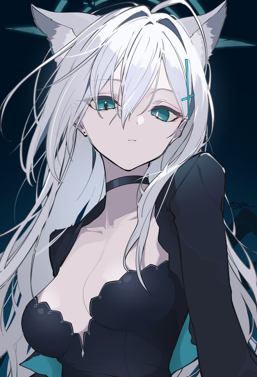 shiroko and shiroko terror (blue archive) drawn by haku_(yanhaku)