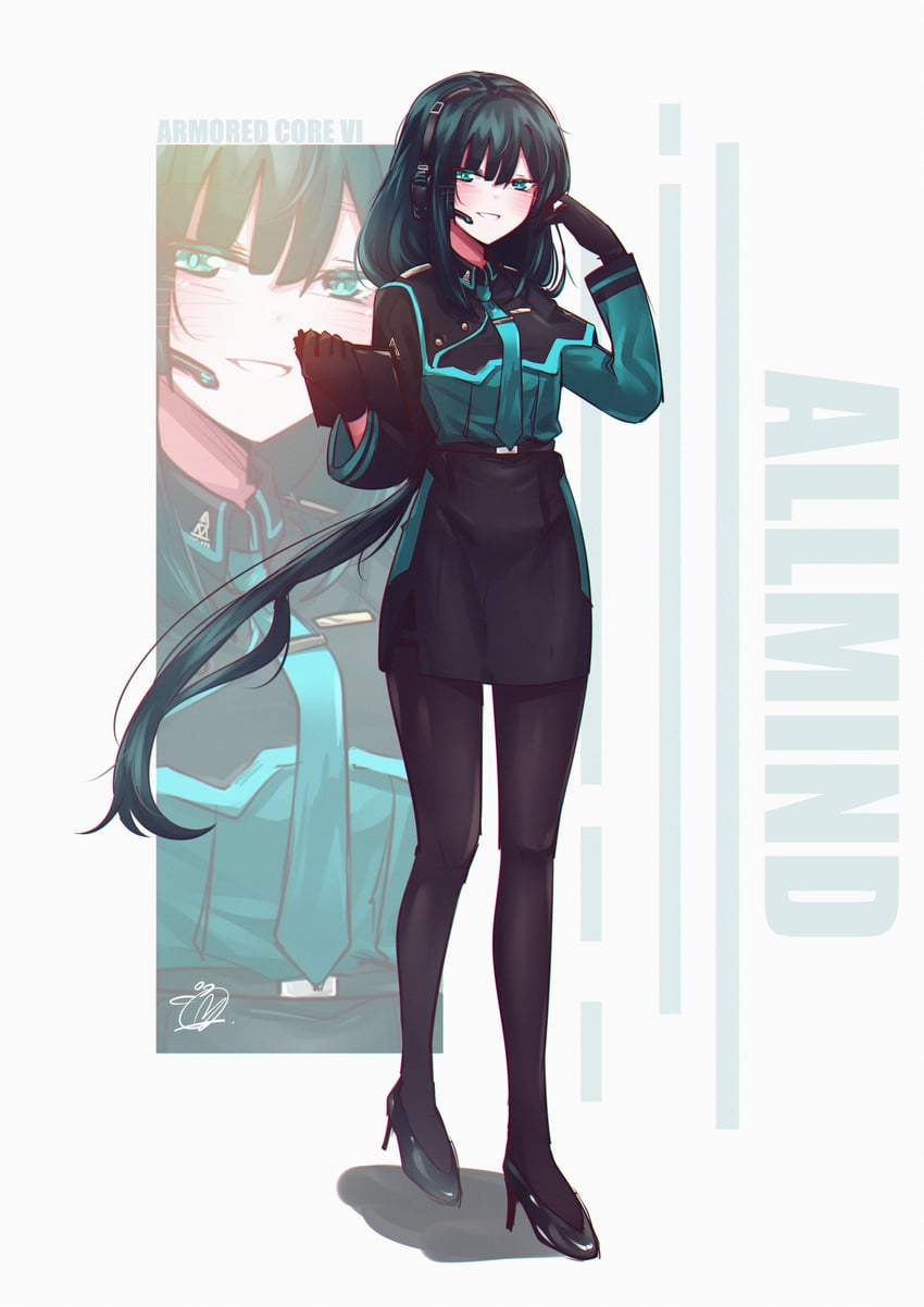 allmind (armored core and 1 more) drawn by mizzterbii