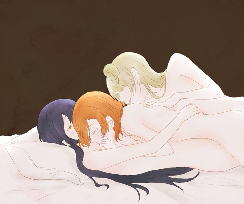 sonoda umi, minami kotori, and kosaka honoka (love live! and 1 more) drawn by manasseh