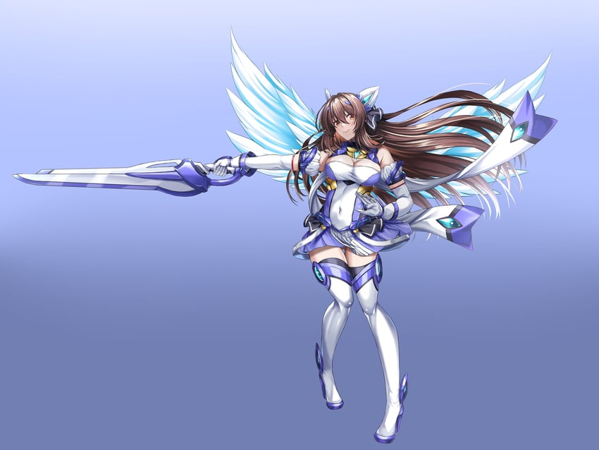 katsuragi marina and exs-tia (kouyoku senki exs-tia and 1 more) drawn by kozu_rokuta