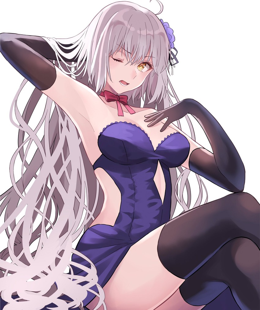 jeanne d'arc alter (fate and 1 more) drawn by lq_saku