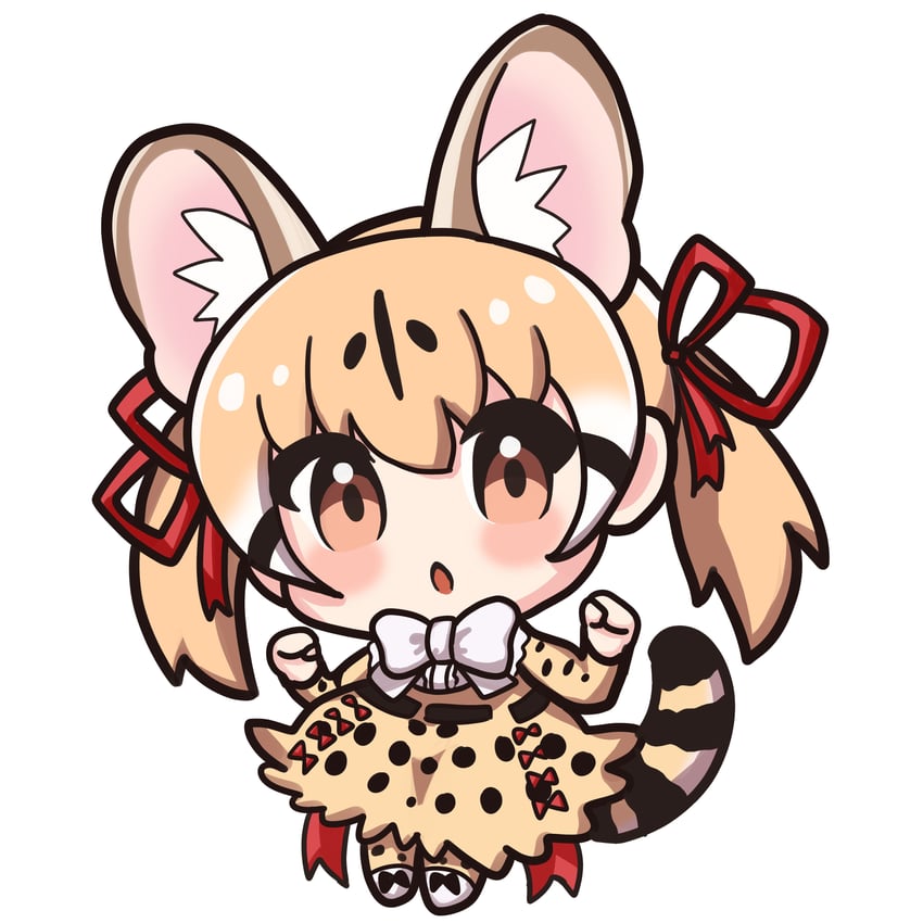 large-spotted genet (kemono friends and 1 more) drawn by hebi_neco