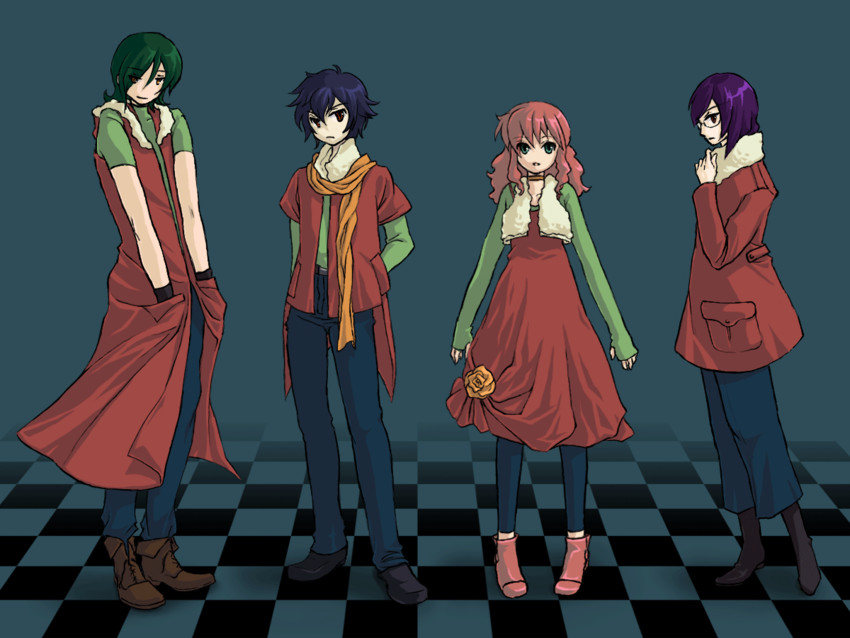tieria erde, setsuna f. seiei, feldt grace, and allelujah haptism (gundam and 1 more) drawn by cochi