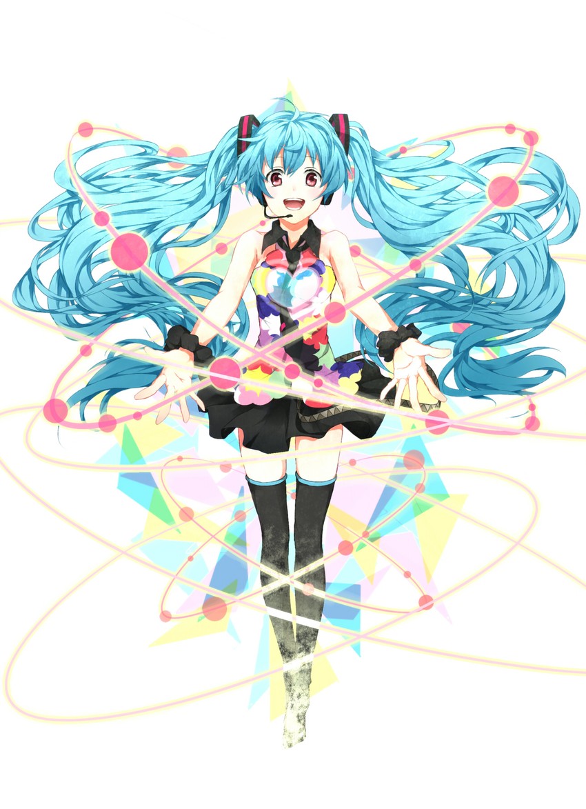 hatsune miku (vocaloid and 1 more) drawn by shuon