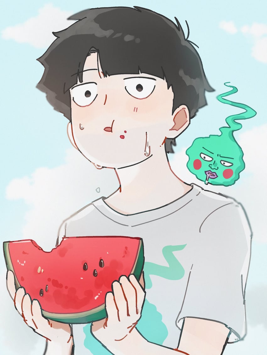 kageyama shigeo and ekubo (mob psycho 100) drawn by n4nashi_o0