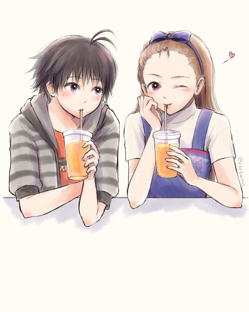 kikuchi makoto and minase iori (idolmaster) drawn by iso_(nh15mint)