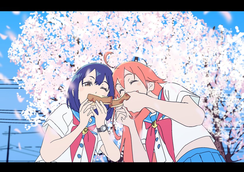 kokomine cocona and papika (flip flappers) drawn by kojima_takashi