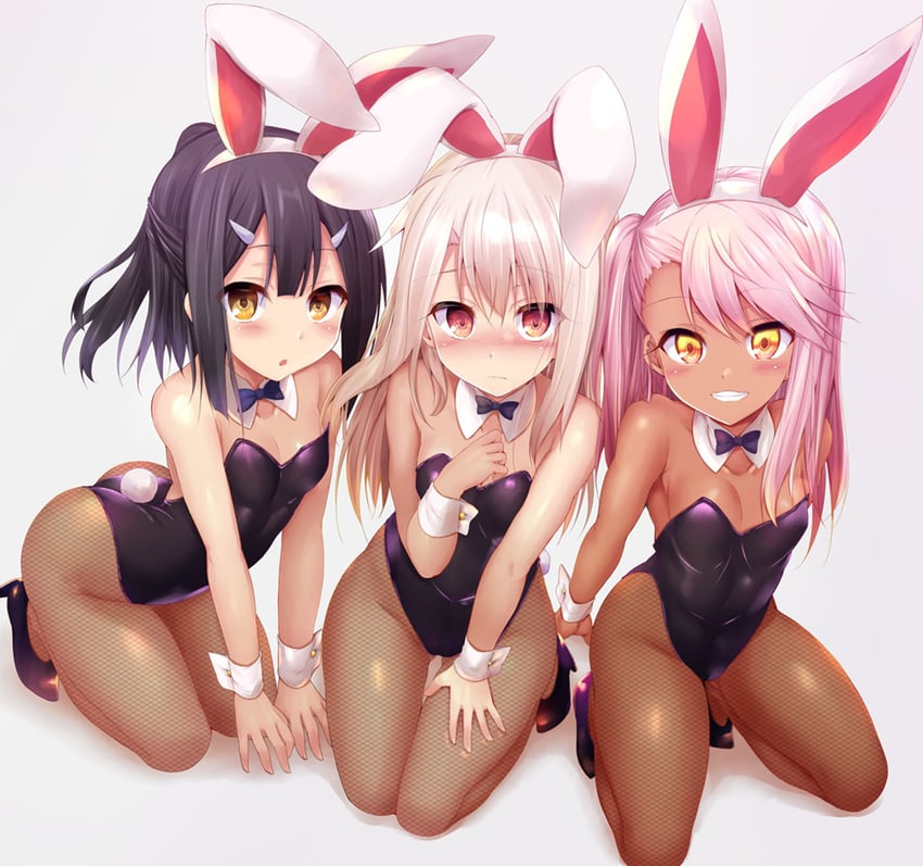 illyasviel von einzbern, chloe von einzbern, and miyu edelfelt (fate and 1 more) drawn by sen_(astronomy)