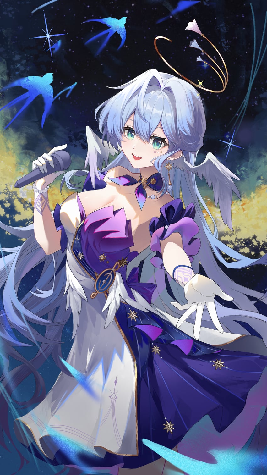 robin (honkai and 1 more) drawn by feimao_(fmfeimao)