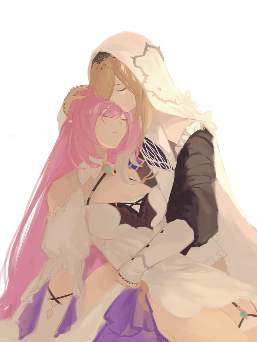 elysia and aponia (honkai and 1 more) drawn by weeiskaw