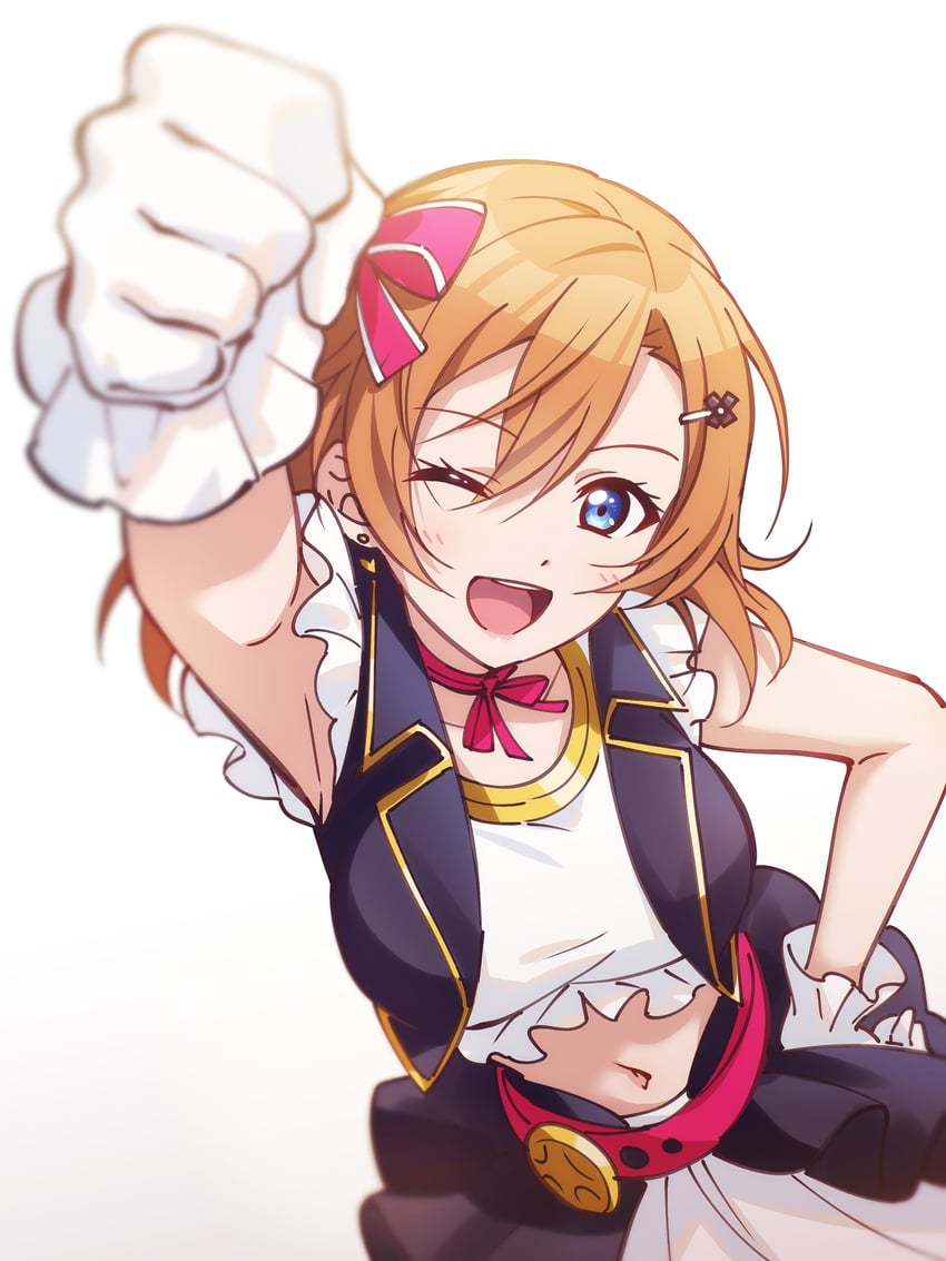 kosaka honoka (love live! and 1 more) drawn by kougi_hiroshi
