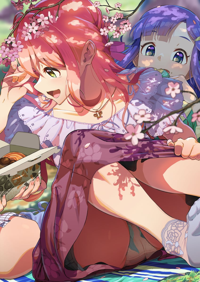 asari nanami and saionji kotoka (idolmaster and 1 more) drawn by amatsu_amaguri
