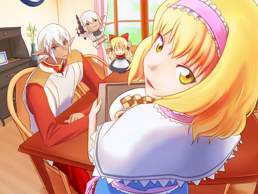 alice margatroid, shanghai doll, and buront (touhou and 3 more) drawn by nanatsu_(chatge)
