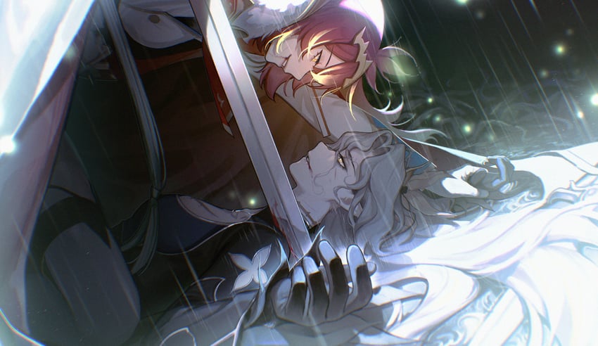 iseria, cermia, lionheart cermia, and briar witch iseria (epic seven) drawn by gootai