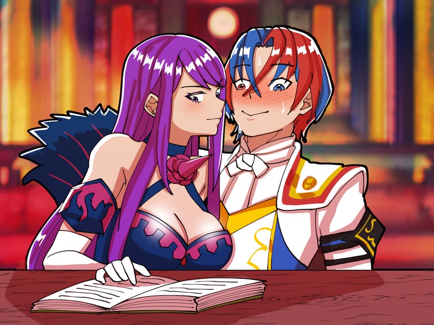 ivy and male alear (fire emblem and 1 more) drawn by mnejing30